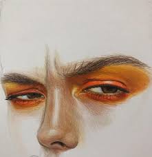 They're actually fairly simple to draw since they're just made up of a few basic shapes. Orange Eyes Traditional Prisma Color Sketch Prismacolor Art Gcse Art Sketchbook Colorful Drawings