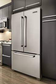 Refrigerator a refrigerator is a cooling apparatus. Kitchenaid Kfcp22exmp 21 8 Cu Ft Counter Depth French Door Refrigerator With Spillclean Glass Shelves Humidity Controlled Crispers Internal Water Dispenser Cabinet Depth Refrigerator Kitchen Aid Appliances French Door Refrigerator