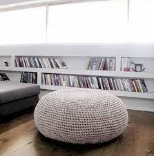 There are even some round leather ottoman coffee table are available with etched designs base and carvings which are more ornamental. Giant Pouf Ottoman Xxxl Knitted Pouffe Modern Bean Bag Chair Oversize Round Ottoman Coffee Table Modern Daybe Cushion Wedding Gift Large Floor Cushions Pouf Seating Floor Pouf