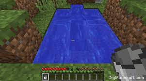 When water hits still lava, the lava block is turned into obsidian. How To Make A Water Bucket In Minecraft