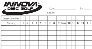 innova scorecard innova disc golf