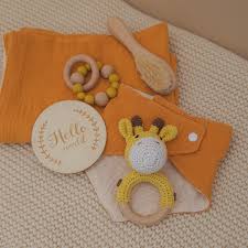 These are handmade adorable bath puff baby… 1set Baby Bath Toy Set Baby Bath Towel Wooden Rattle Bracelet Crochet Rattles Toys Infant Bath Products Newborn Bed Bell Baby Rattles Mobiles Aliexpress