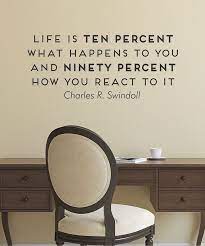 Life Is How You React Wall Decal Zulily Inspirational Quotes Motivation Quotable Quotes Words