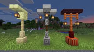 Place torches on each fence. Minecraft Lanterns Minecraft Guides