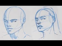 How To Draw The Human Head 3 4 View Tutorial 1 4 Youtube Drawing The Human Head Human Drawing Profile Drawing