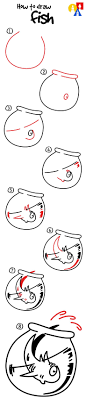 How To Draw Fish From The Cat In The Hat Art For Kids Hub Art For Kids Hub Dr Seuss Art Seuss Crafts
