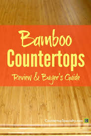bamboo countertops buyer's guide 2021
