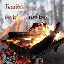 It can also be installed as a conversion fireplace insert with the optional insert kit. Winsome Free Standing Cast Iron Fire Grates Log Burner Coal Fire Wood Holder Log Basket Open Fireside Black Fireplace Accessories For Indoor Outdoor Wood Baskets Diy Tools Umoonproductions Com