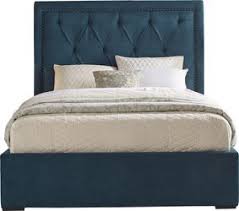 Elridge Teal 3 Pc Queen Upholstered Bed Rooms To Go Queen Upholstered Bed Upholstered Beds King Upholstered Bed