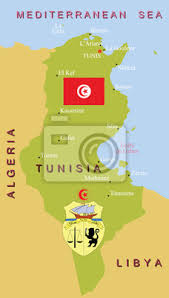Sever tuniska (244 kb) střed tuniska (207 kb) jih tuniska (158 kb) Tunisko Mapa Fototapeta Fototapety Tunisky Libye Tunis Myloview Cz