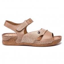Sandaly Waldi 0713 Capucino Srebro Cap 2020 Sandalet Ayakkabilar Caps