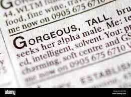 Newspaper dating ads hi-res stock photography and images - Alamy