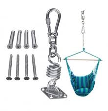 Stainless steel swivel eye snap hook spring clips 2#/m6 for marine equestrian. Stainless Steel Hammock Chair Hanging Kit Ceiling Mount Spring Swivel Snap Hook Accessories