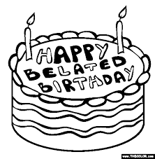 Free coloring pages to download and print. Birthday Online Coloring Pages