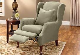 reclining wing chair reclining wing chair recliner slipcover recliner chair
