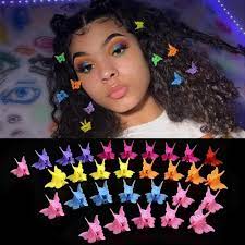 20 50 100pc Mixed Color Butterfly Hair Clips Grip Claw Barrettes Mini Clamps Jaw Hairpin Headdress Hair Styl In 2020 Butterfly Hair Butterfly Hair Clip Clip Hairstyles