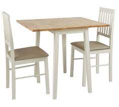Kitchen table with two chairs. Buy Home Kendall Solid Wood Drop Leaf Table Amp 2 Chairs Two Tone At Argos Co Uk Visit Argos Co Uk Wood Table Kitchen Accessories Decor Dining Table Chairs