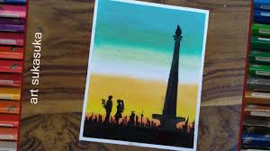 Maybe you would like to learn more about one of these? Monas Jakarta Cara Menggambar Monas Menggunakan Crayon Step By Step Gambar Pemandangan Khayalan Cara Menggambar