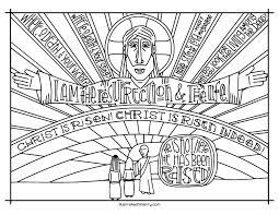 All of the images displayed are of unknown origin. Easter Coloring Pages Illustrated Ministry