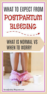 Postpartum Bleeding What To Expect And When After Birth