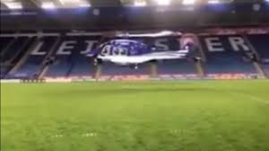 My leicester city themed stadium !! Footage Of Leicester City Owner S Helicopter Take Off Bbc News