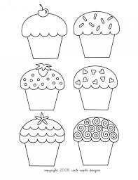 Dibujos De Cupcakes Para Colorear