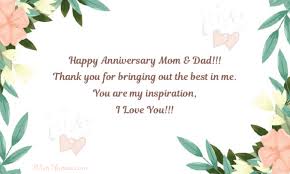 Happy anniversary mom and dad. Wedding Anniversary Wishes For Parents Couples Friends And Spouse Wish Update