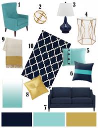 Bedroom Ideas Navy Blue And Teal Google Search Gold Living Room Living Room Color Home Decor