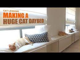 Add to favorites more colors cloud 9 plush calming cat bed. How To Make A Huge Cat Daybed Youtube