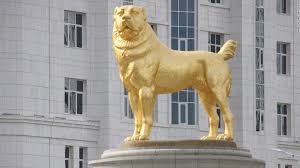 Реакция алабая на канадского волка. Golden Statue Of Alabai Dog Unveiled In Turkmenistan As Symbol Of Heritage