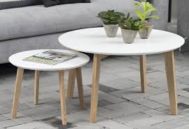 Table Basse Ronde Style Scandinave Blanche Collection Molina Table Basse Style Scandinave Table Basse Blanche Et Bois Table Basse
