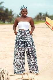 Futa Black Kimono Pant by origin-trends - High Waist Pants - Afrikrea