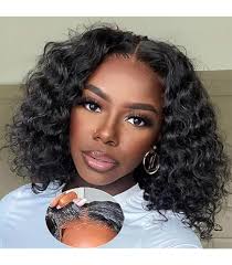 Amazon.com: פאות Wear and Go ללא דבק שיער אנושי שנקטף מראש P4/27 פאה  בלונדינית דבש 5x5 HD סגירת תחרה 180% צפיפות 12x5 פאה מתולתל עם שיער תינוק  לנשים 56 ס"מ : יופי