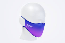 Free Face Mask Ad Mockup In 2020 Mockup Face Mask Psd