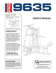 Weider Wesy9635 Users Manual Manualzz Com