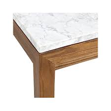 Shop Parsons Small Rectangular Elm Coffee Table With White Marble Top Crafted With Keen Attention To Deta Coffee Table Marble Coffee Table Coffee Table Square