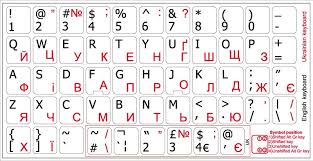 Stainless steel kitchen cupboards ukrainian keyboard virtual. Ukr Eng Non Tran Pc