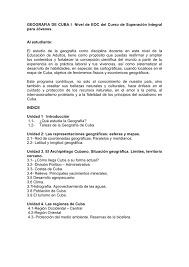 Libros de cuarto grado (4to año) de egb. Tabloide De Geografia Cubaeduca