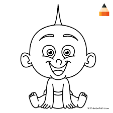 Free printable jack jack parr from incredibles coloring page in vector format, easy to print from any device and automatically fit any paper size. How To Draw Jack Jack From The Incredibles How To Draw The Incredibles