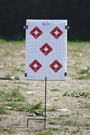 I put 4 small targets on each stand. Caldwell Ultra Portable Target Stand Kit Gunsweek Com