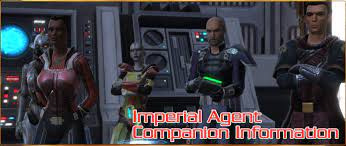 The imperial agent is an interesting class that is unlike anything else in the game. Imperial Agent Companion Information Gaming Face