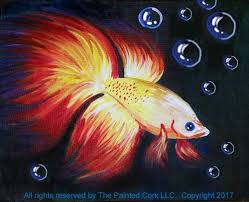 Sacramento Studio 8 28 Betta Fish 2 Hour Class Ages 21 Painting Class Art Betta Fish