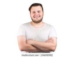 Charli adams got down and dirty with a black guy, just for fun. Portrait Young Chubby Man White Tshirt Stock Photo Edit Now 1246983982