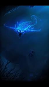 Ghost Leviathan From Subnautica Art By U Kastraz Creatures Mythiques Fond Marin Animaux