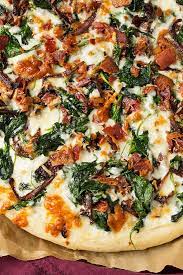 The 50 Most Delish Pizzas Pizza Recipes Homemade Spinach Pizza Homemade Pizza