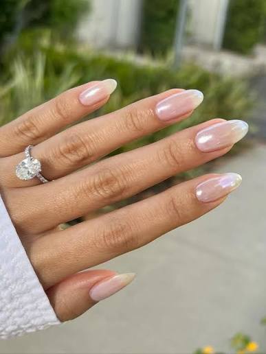 Let Hailey Bieber's Chrome Nails Inspire Your Wedding Mani
