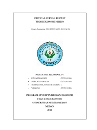 Hubungan jumlah penduduk terhadap ketimpangan ekonomi pembangunan populasi penduduk. Critical Jurnal Reviuw Teori Eko Mikro