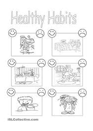 The Students Show The Healthy Habits They Practice Every Day Esl Worksheets Healthy Habits For Kids Good Habits For Kids Health Habits