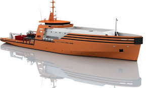 Mrv 80 80m Multipurpose Vessel For Offshore Windpark Maintenance Designed By Cmn Of Cherbourg France Boat Building Boat Design Boat Plans