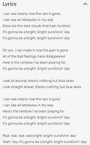 Free, curated and guaranteed quality with ukulele chord charts you may only use this for private study, scholarship, or research. Moe On Twitter Johnny Nash I Can See Clearly Now The Rain Is Gone Is My All Time Favourite Song In Life I First Liked It As A Little Girl Because It